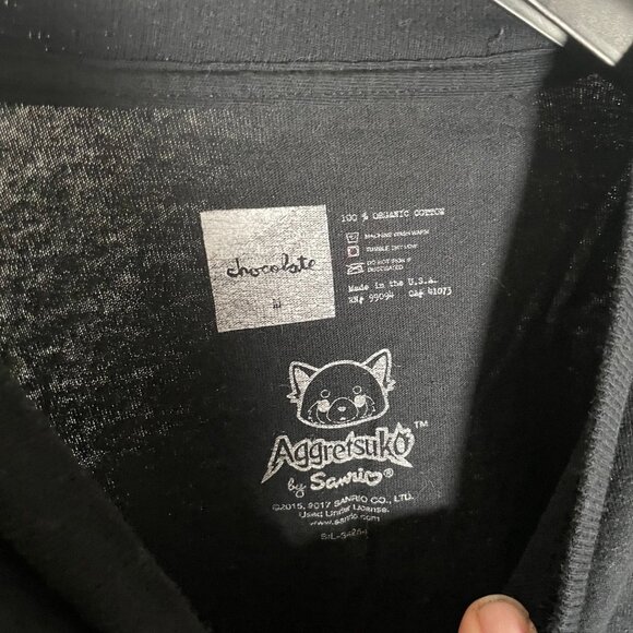 Chocolate X Aggretsuko Long Sleeve Tee Size M - Picture 5 of 5